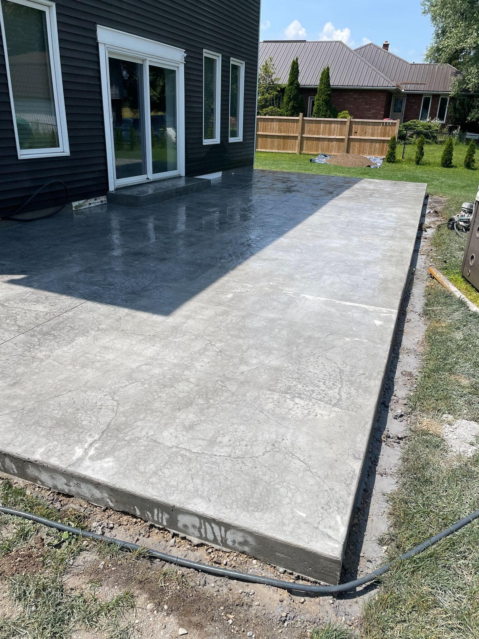 Stamped patio · K-W — decorative concrete work by IronGround in Kitchener-Waterloo