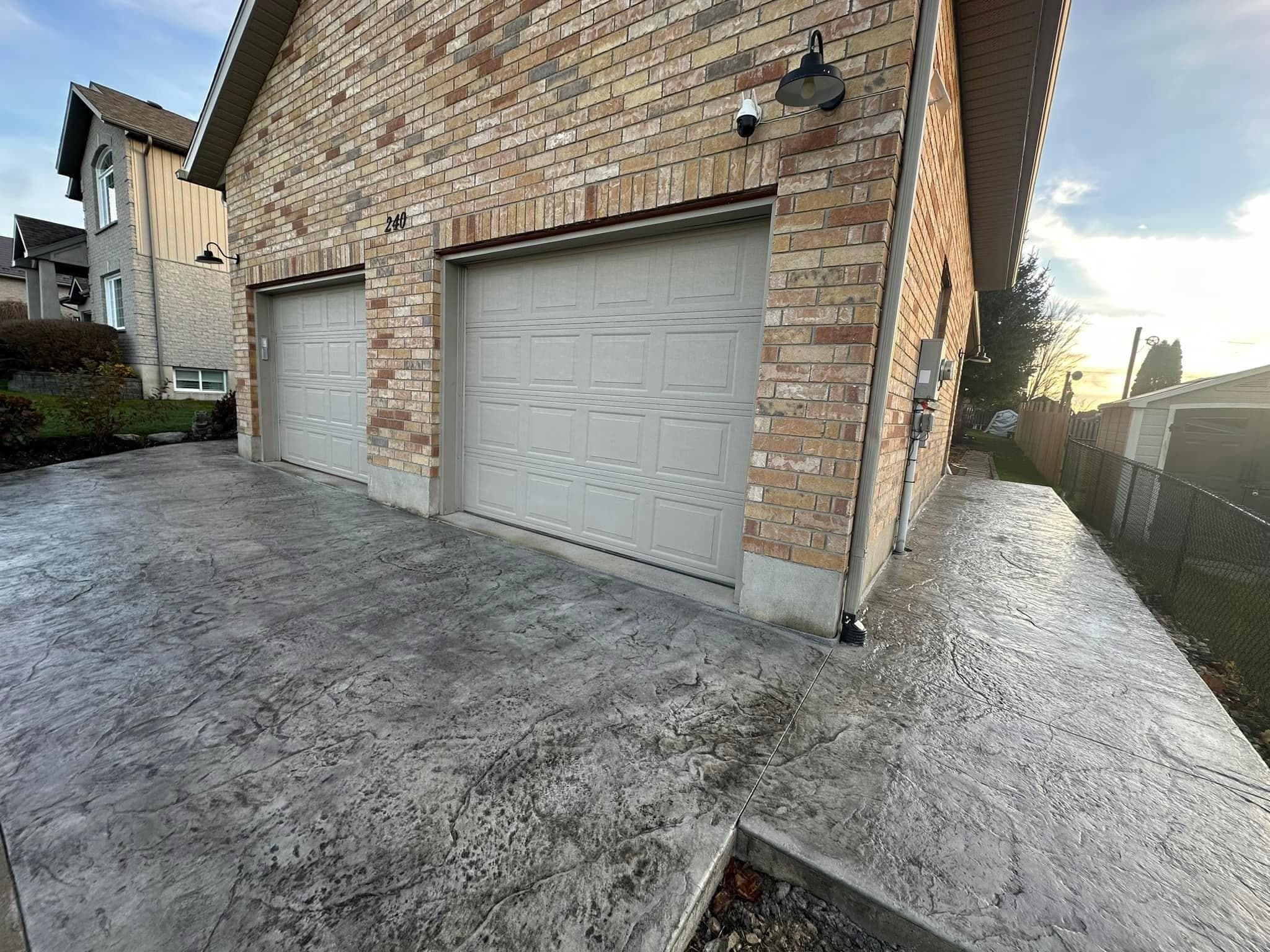Stamped driveway · K-W — driveway concrete work by IronGround in Kitchener-Waterloo