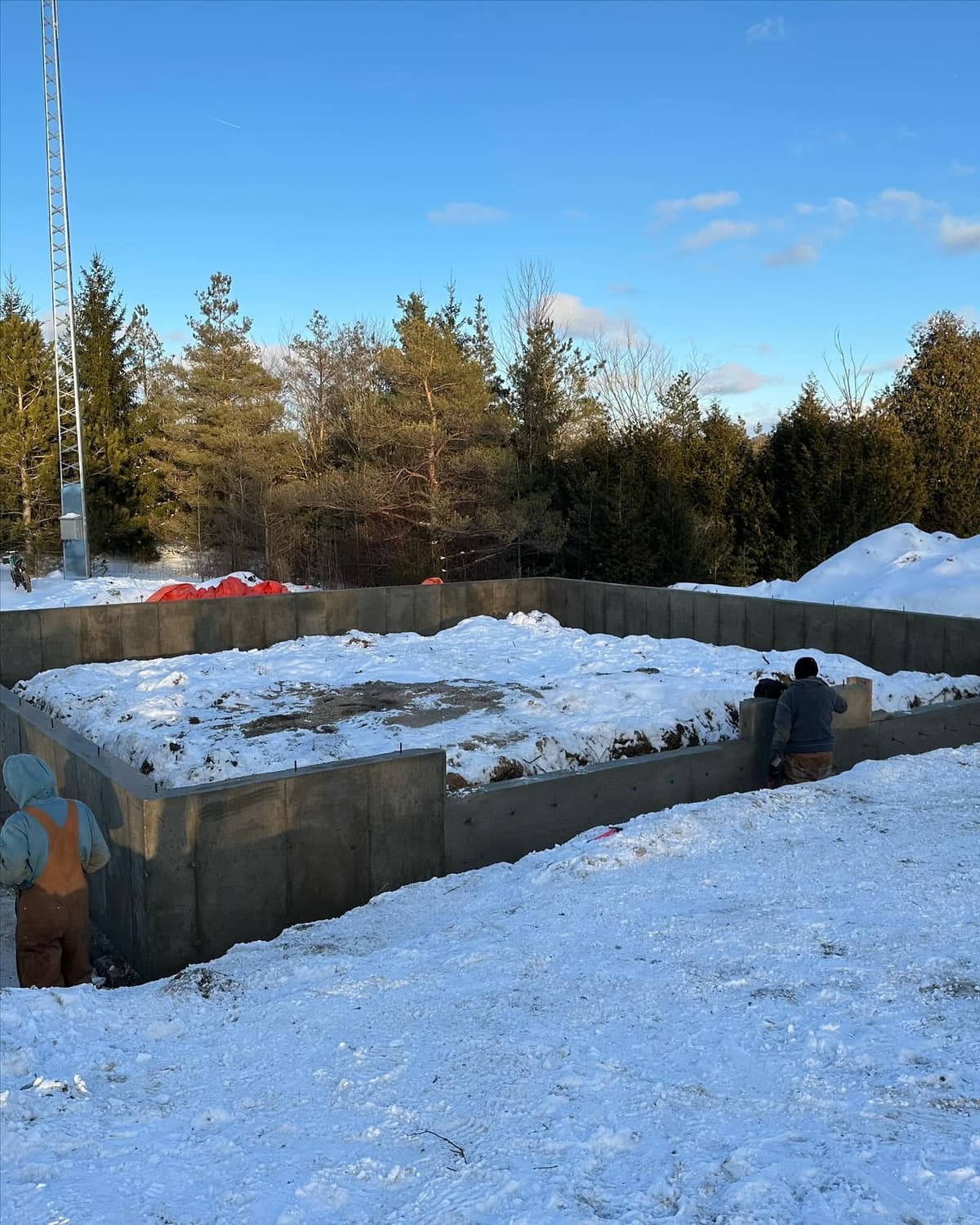 Winter pour