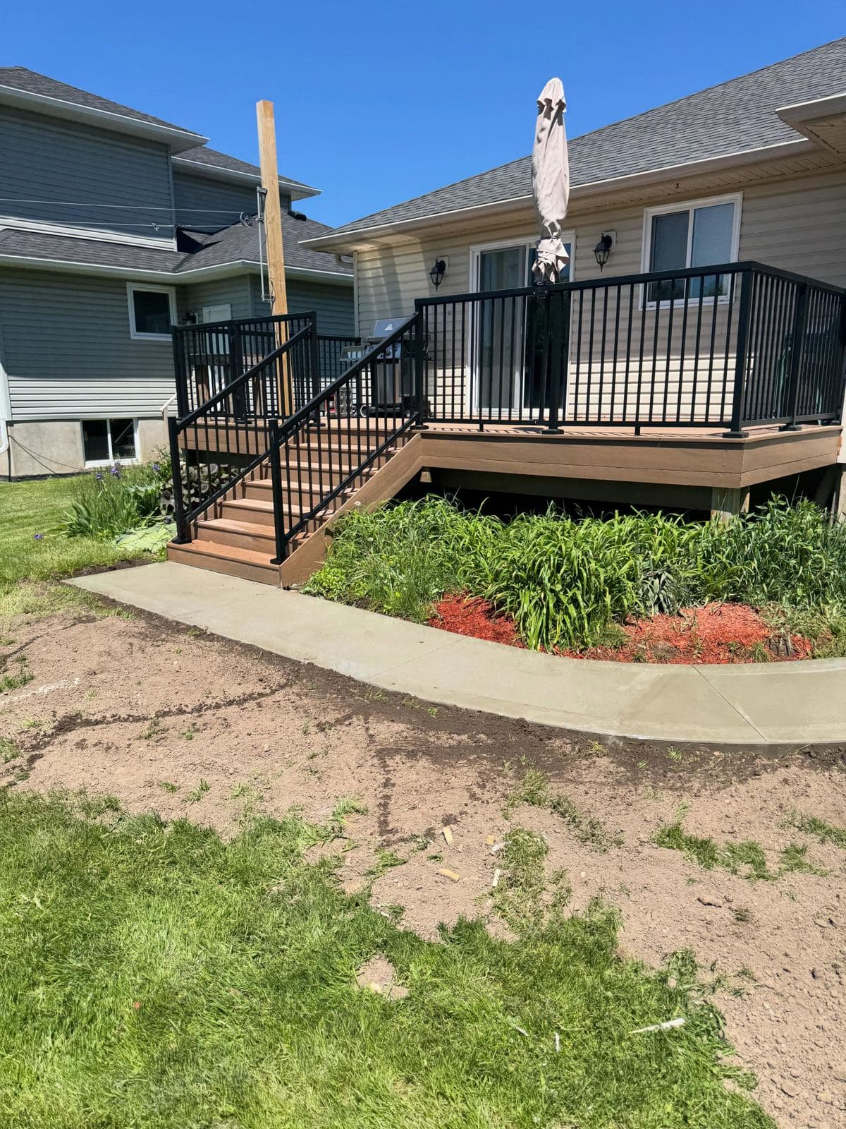 Walkway off the deck stairs, Arthur